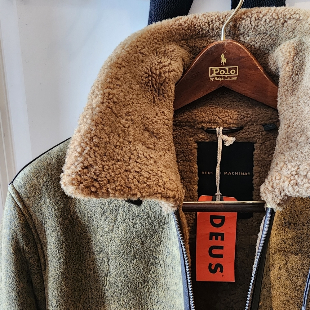 Deus Ex Machina Shearling Bomber Moto Jacket / Schott / Ralph Lauren / RRL